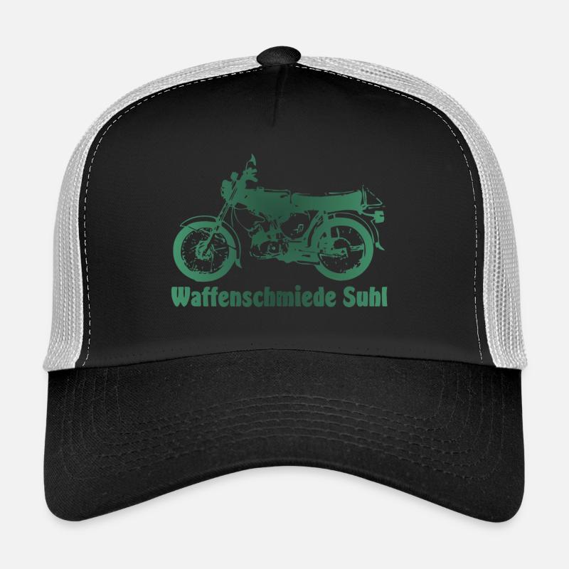 Simson S51 Waffenschmiede Suhl - Trucker Cap - Schwarz/Steingrau
