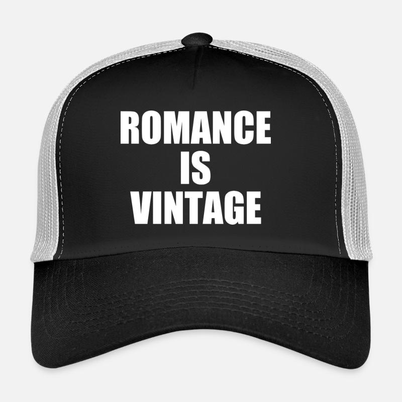 romance is vintage - Trucker Cap - Schwarz/Steingrau