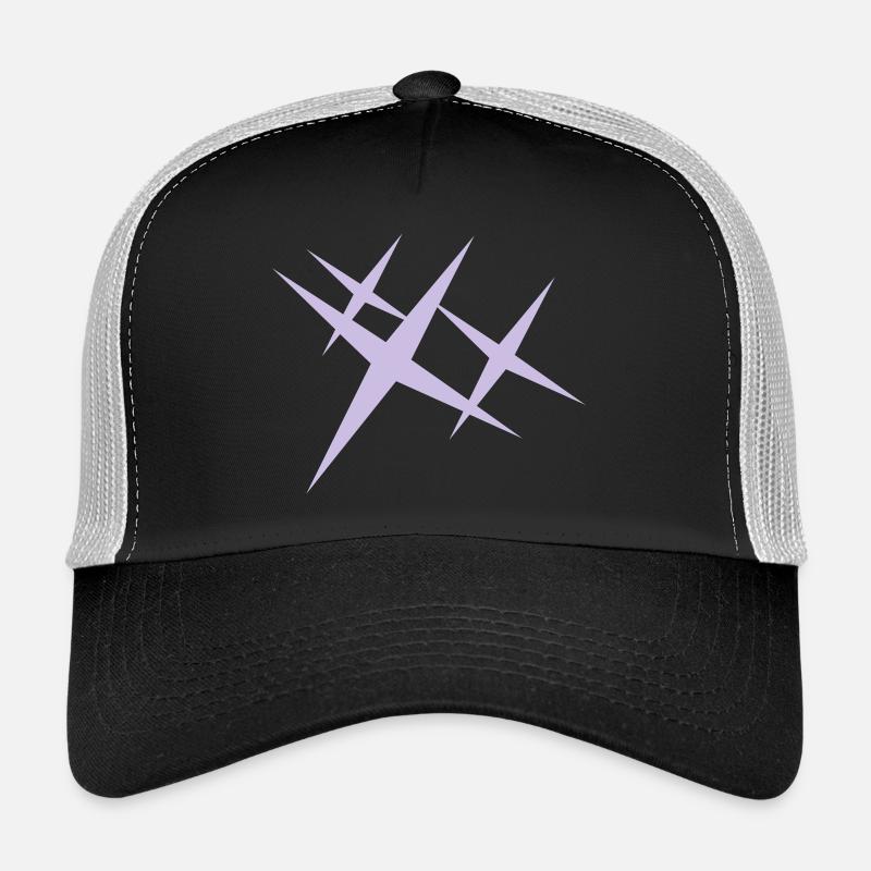 Glitzer / sparkle (1c) - Trucker Cap - Schwarz/Steingrau