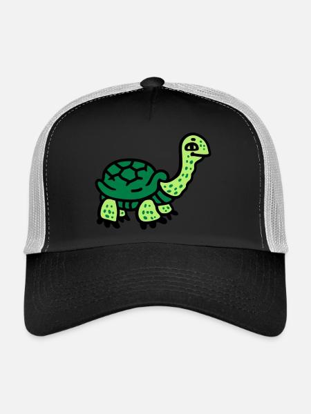 Tortue 3 - Casquette trucker  - noir/gris pierre - Devant