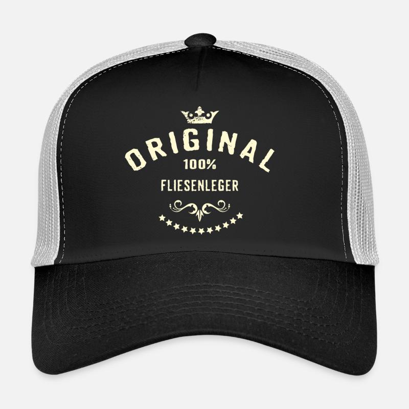 Original 100 Prozent Fliesenleger - RAHMENLOS Trucker Cap