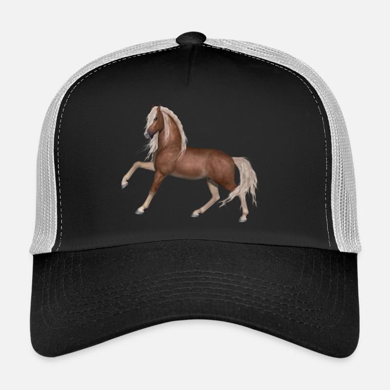Cheval - Casquette trucker  - noir/gris pierre