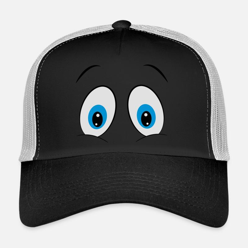 Augen - Trucker Cap - Schwarz/Steingrau