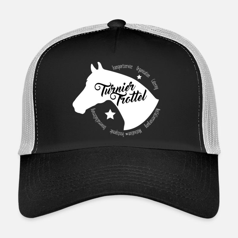 Turniertrottel - Trucker Cap - Schwarz/Steingrau