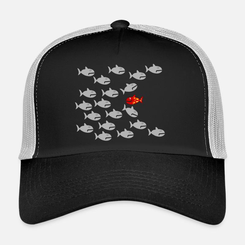 Sei Anders !!! - Trucker Cap - Schwarz/Steingrau