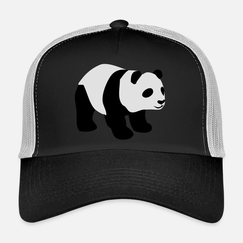 Panda - Trucker Cap - Schwarz/Steingrau