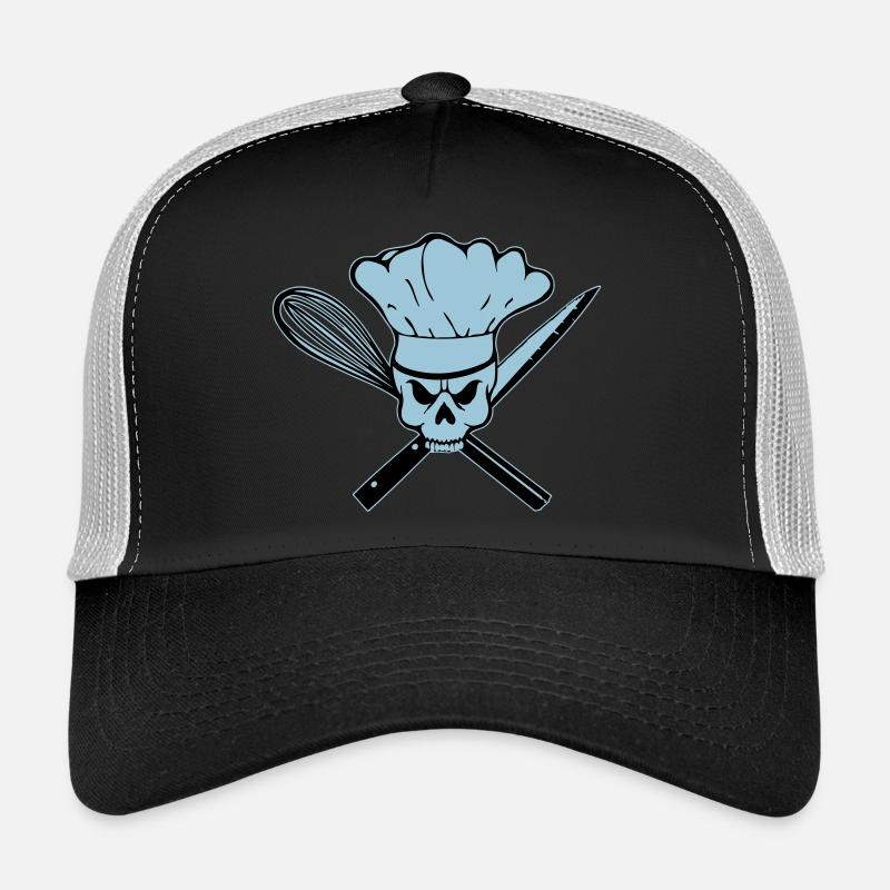 Koch Pirat oder Rebell Totenkopf Trucker Cap