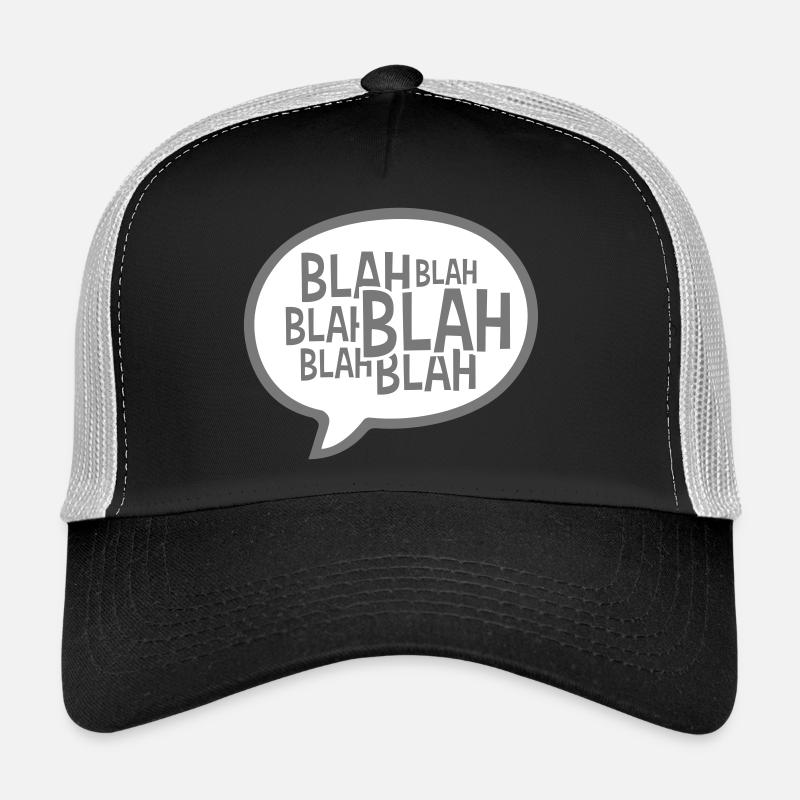 Speech bubble comic blah Trucker Cap