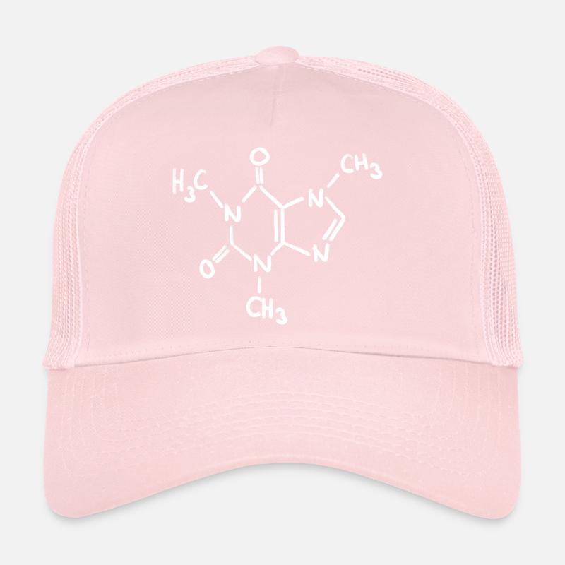 Caffeine Chalk Molecule Trucker Cap