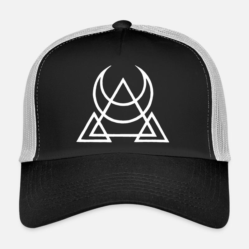 symbole blanc des pyramides égyptiennes Casquette trucker 
