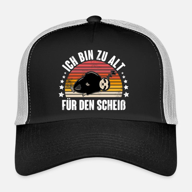 Faultier Ich Bin zu Alt Für Den Scheiß Trucker Cap