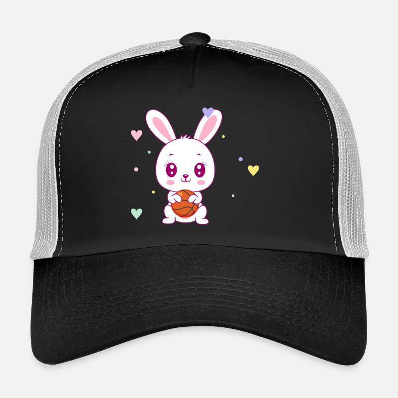 Mignon lapin de basket - Casquette trucker  - noir/gris pierre