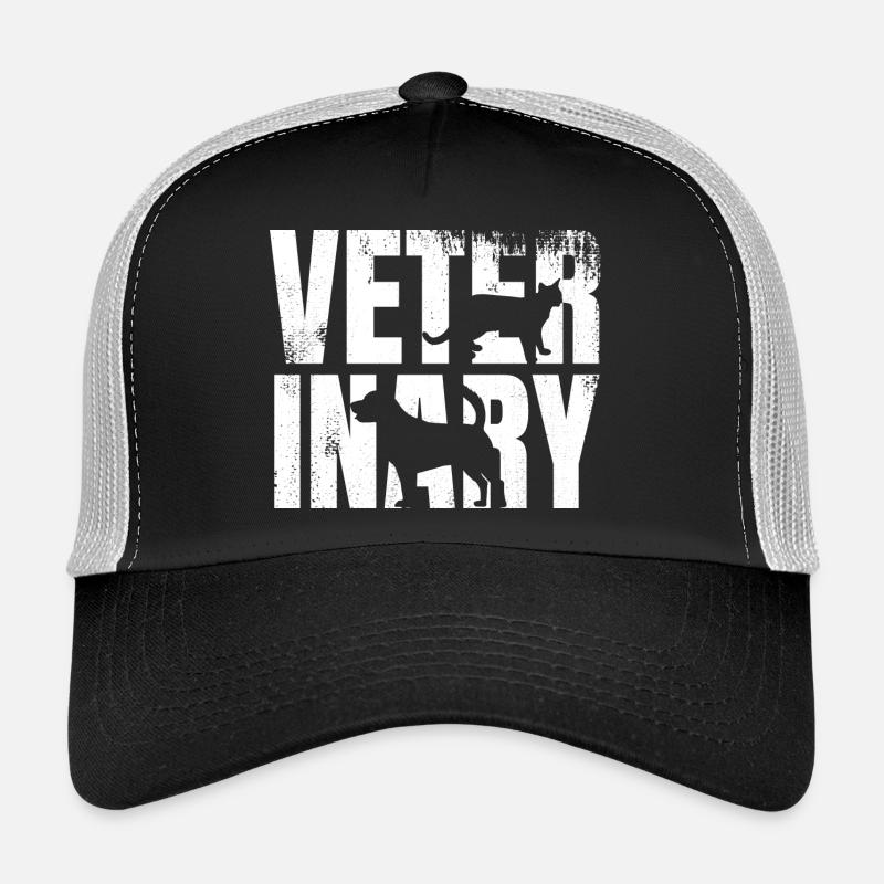 Lustiger Tierarzt - Trucker Cap - Schwarz/Steingrau