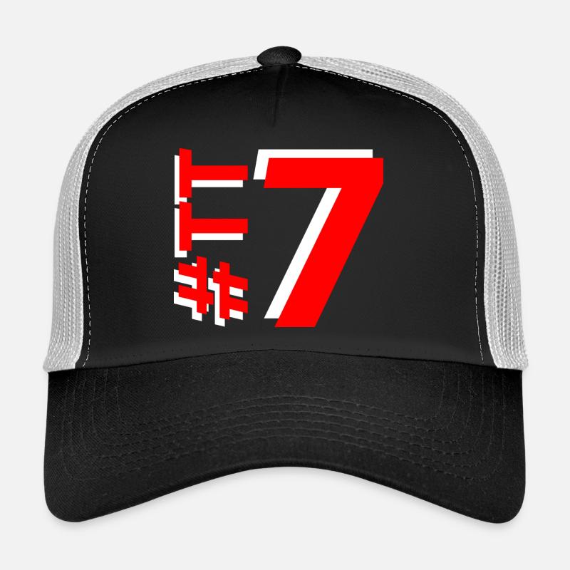 TT7 - Casquette trucker  - noir/gris pierre