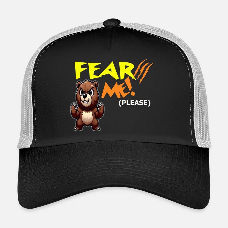 Fear me, please - Trucker Cap - black/stone grey