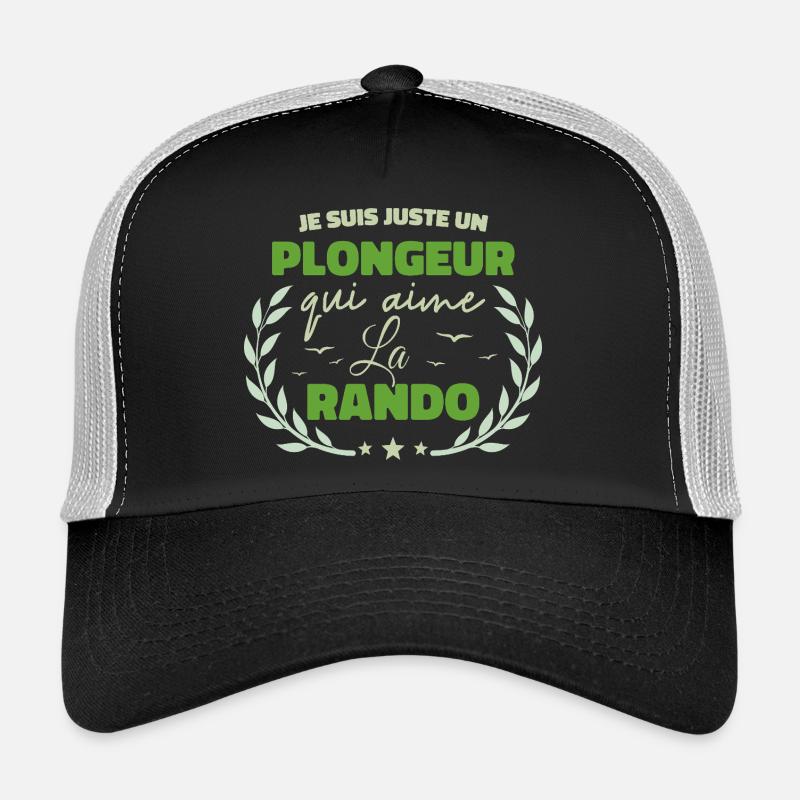 Fier d’être Plongeur et Passionné de la Rando Casquette trucker 