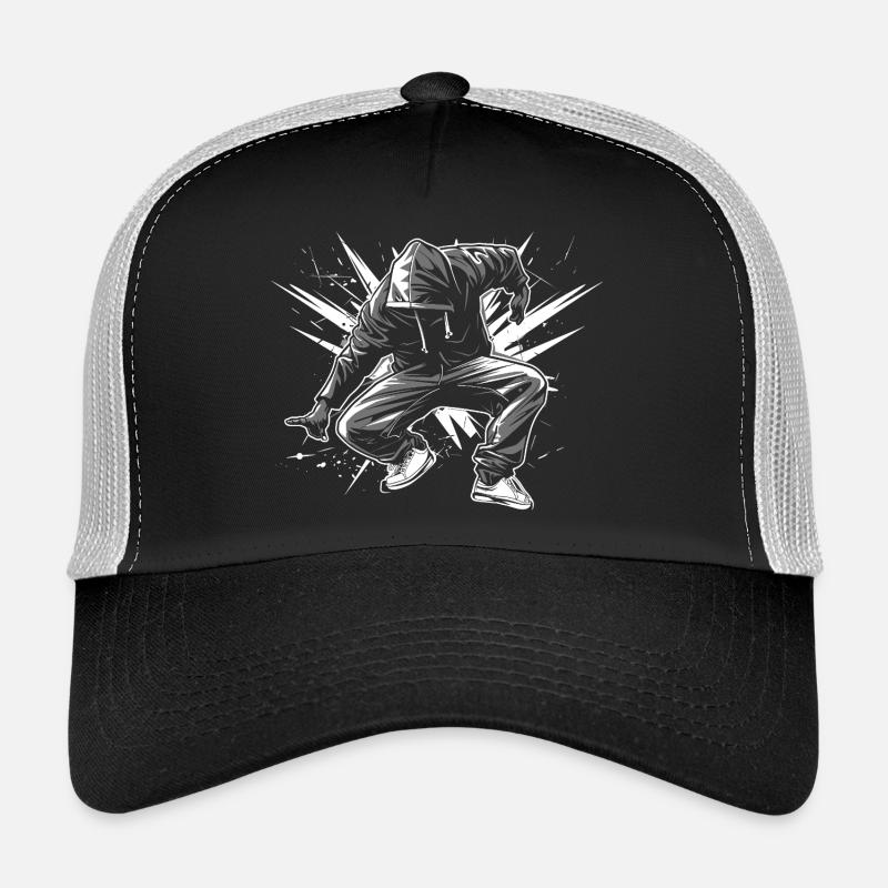 Breakdancer - Trucker Cap - Schwarz/Steingrau