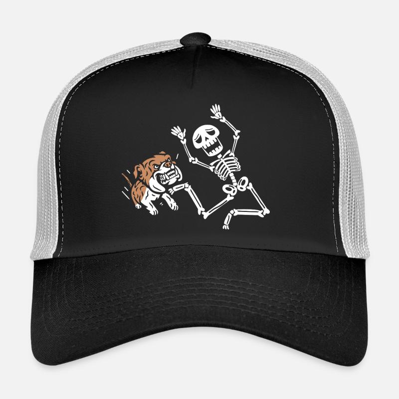 Skeleton running - Trucker Cap - Schwarz/Steingrau