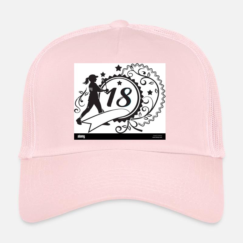 18 Plus Test Design Trucker Cap