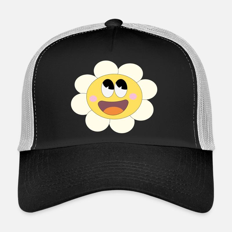 Hübsches Blümchen! - Trucker Cap - Schwarz/Steingrau