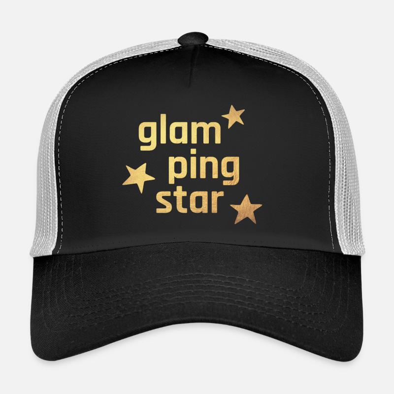 Glamping Star Star Camping Or Luxe Cool Fan Casquette trucker 