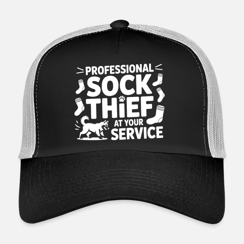 Funny Dog Professional Sock Thief Trucker Cap