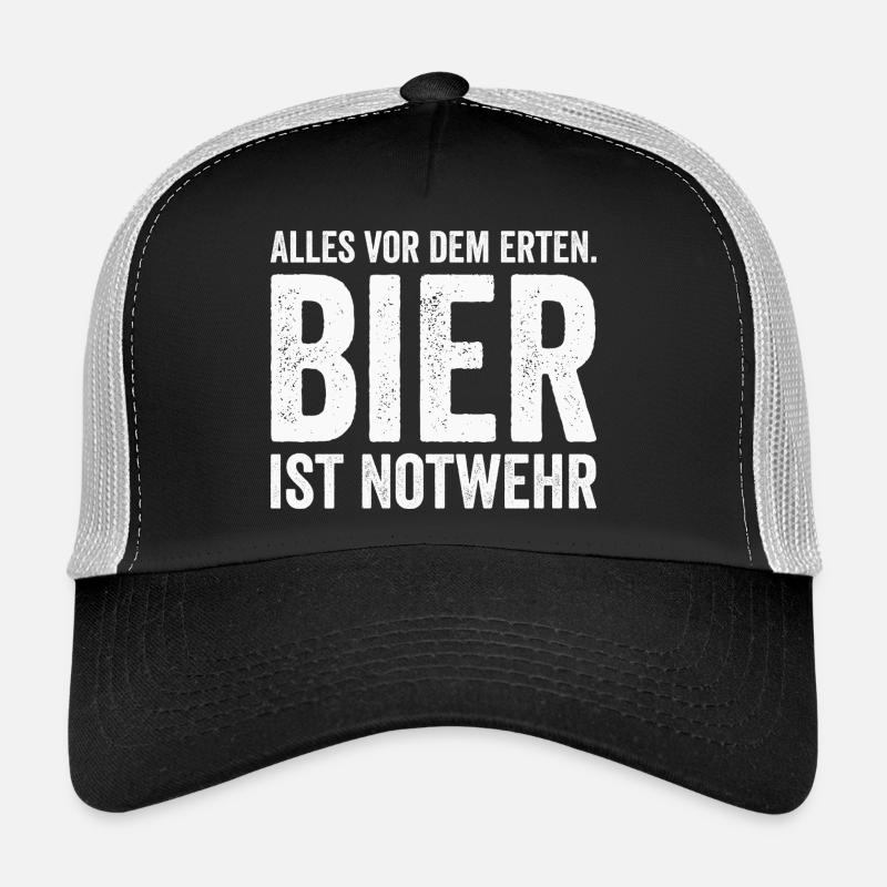 La bière est un dicton d'autodéfense Casquette trucker 