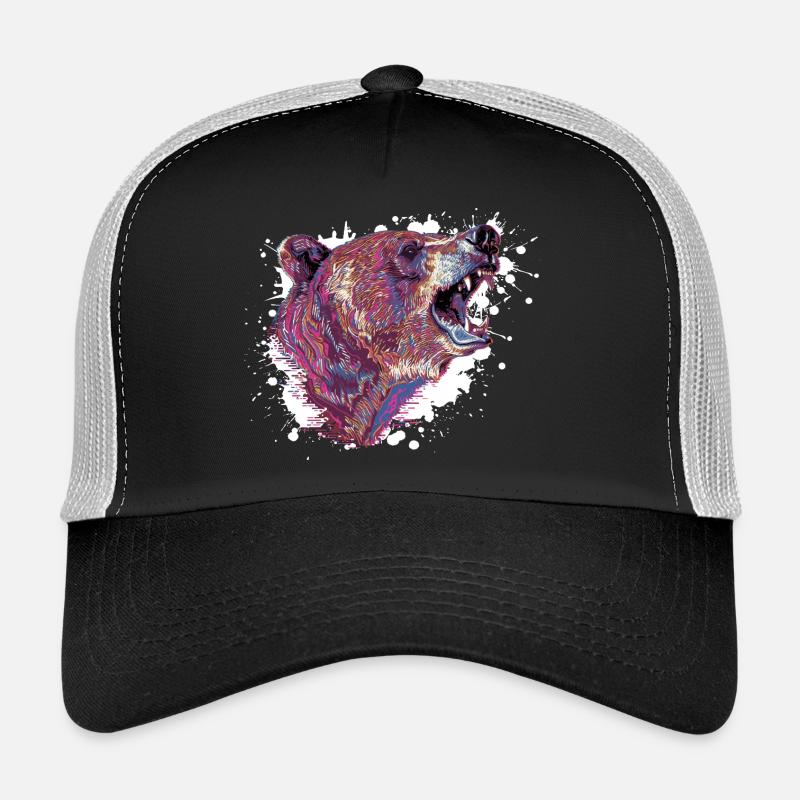 Tête d’ours Neon Splash Casquette trucker 