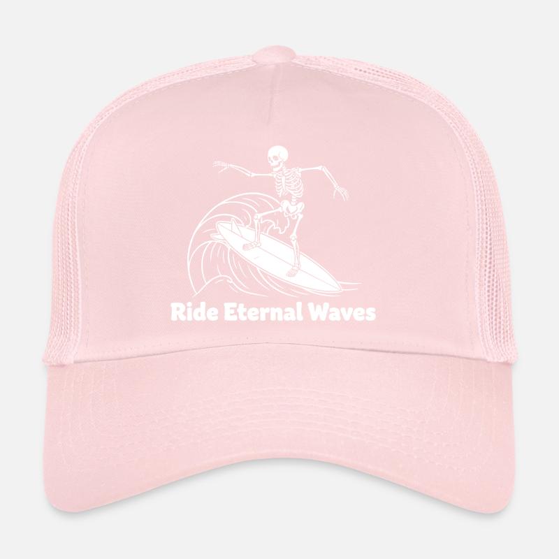 Skeleton Surfer Vagues éternelles Casquette trucker 