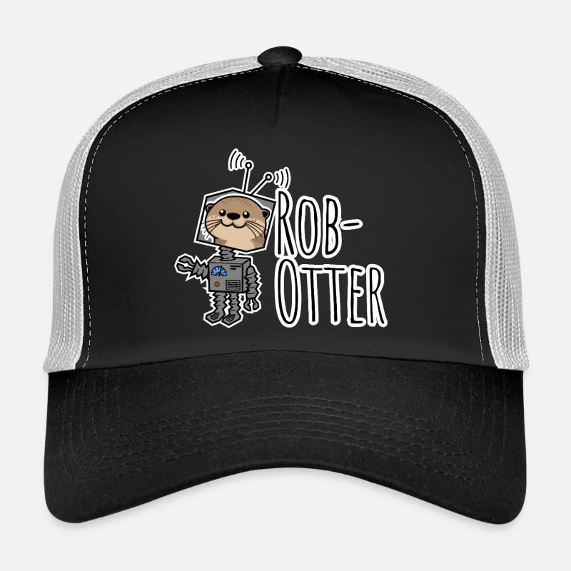 Rob-Otter - Blague plate mi-loutre mi-robot ! Casquette trucker 