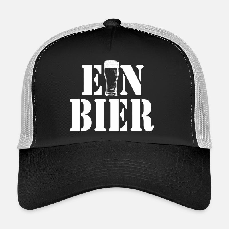 Une typographie du logo d’un verre à bière Casquette trucker 