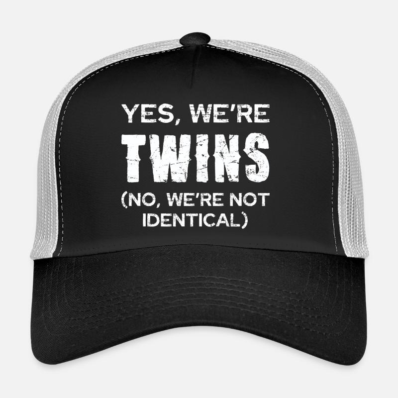 Blague sur les jumeaux : Pas identique Casquette trucker 