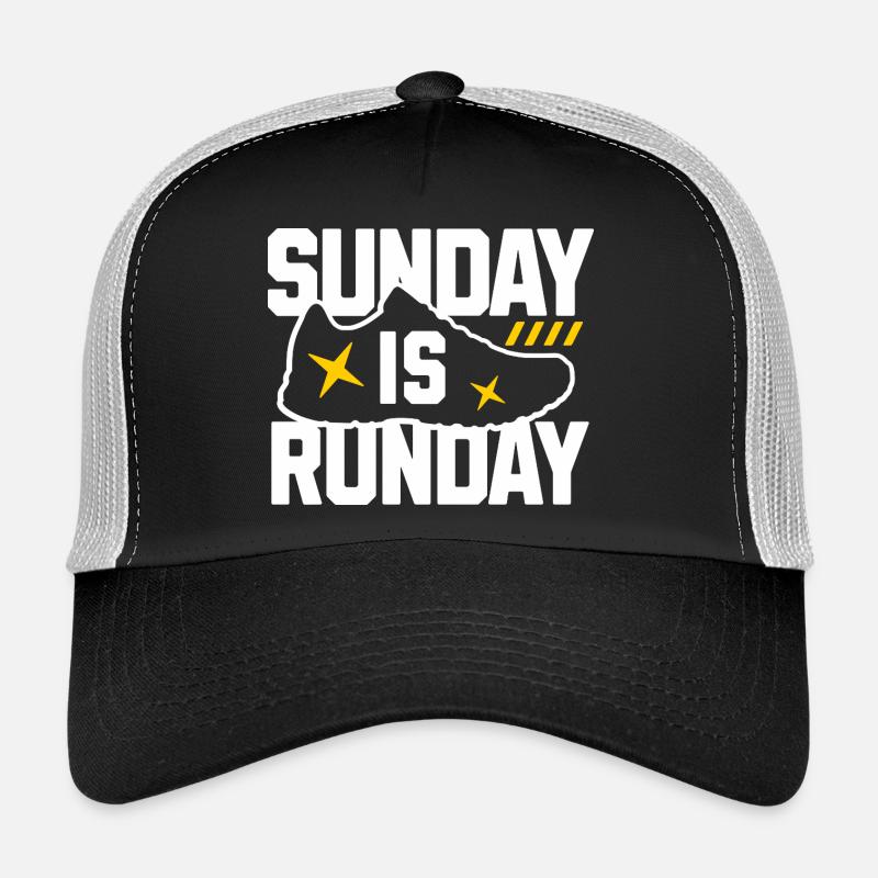 Sunday Run Day Sneaker Graphic Trucker Cap