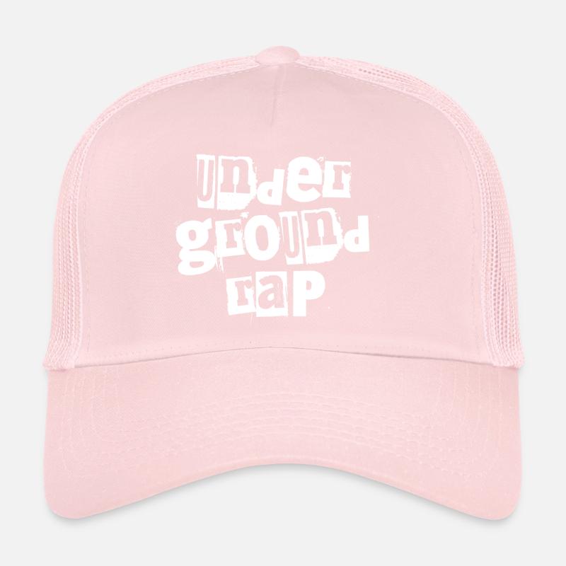 Typographie du rap underground Casquette trucker 