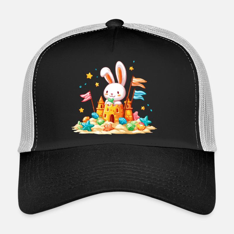 Bunny on the Beach Sandpit Casquette trucker 