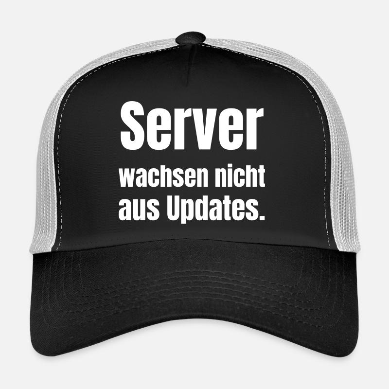 Server wachsen nicht aus Updates. - Trucker Cap - Schwarz/Steingrau