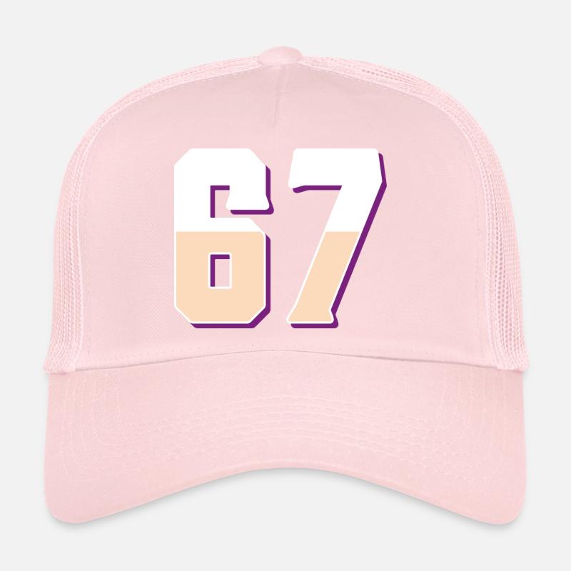 6 7 – Trendy minimalist text design, Trucker Cap