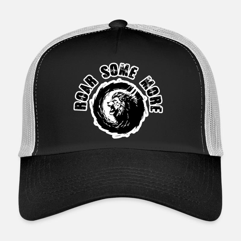 Lion Roar Some More Puissant - Casquette trucker - noir/gris pierre