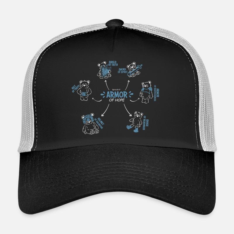 Rüstung der Hoffnung - Trucker Cap - Schwarz/Steingrau