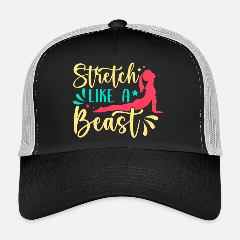 Yoga Stretch Like A Beast Funny Yoga Trucker Cap