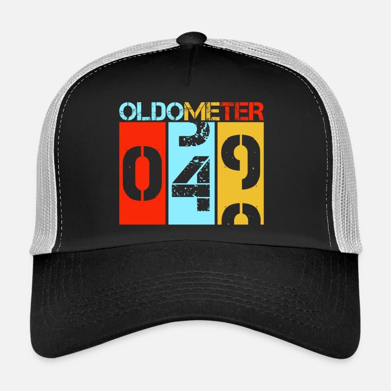 Odomètre rétro drôle pour le 50e anniversaire d’Oldometer Casquette trucker 