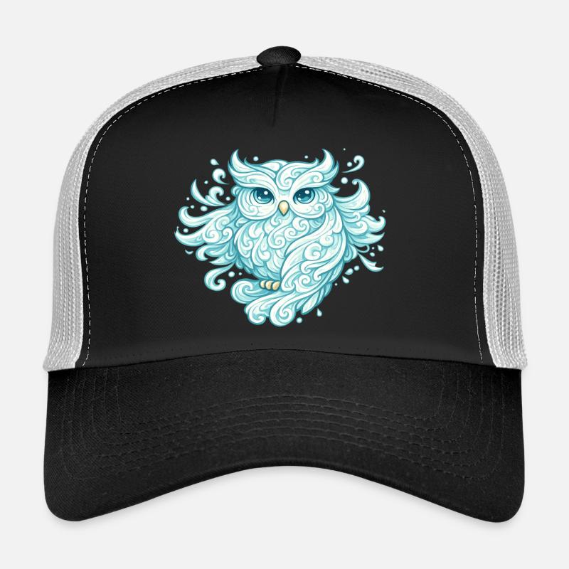 Lufteule – Tier aus Wind - Trucker Cap - Schwarz/Steingrau
