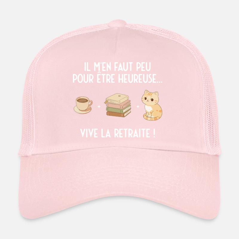 Douce Retraite (texte blanc) Casquette trucker 