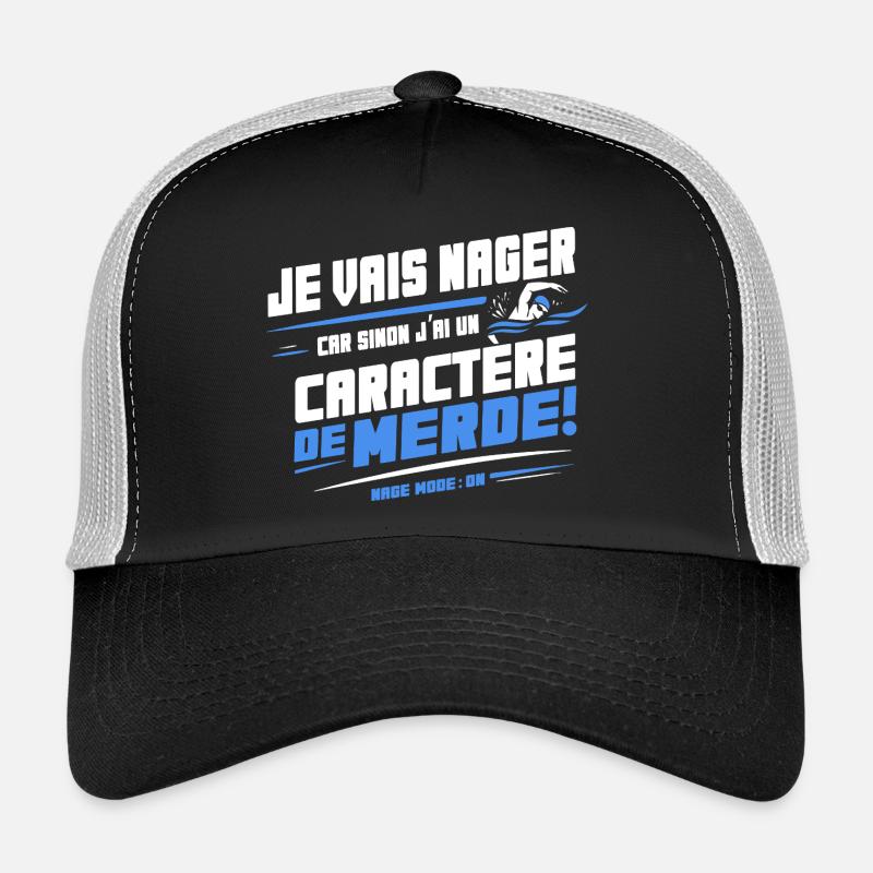 Ich werde schwimmen, sonst ein beschissener Charakter Trucker Cap
