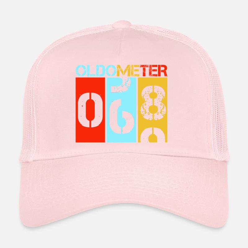 Oldometer 68 Retro 69th Birthday Milestone Trucker Cap