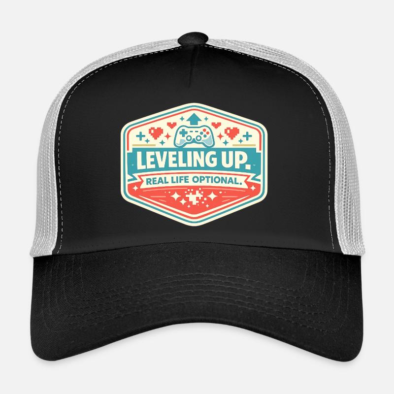 Level Up – Real Life Optional Trucker Cap
