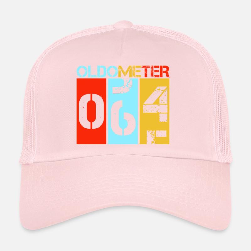 Oldometer 64 Sixty Fourth Birthday Trucker Cap
