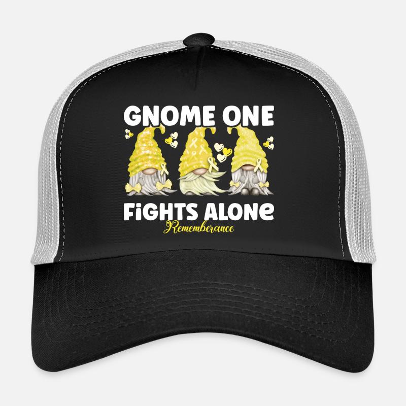 Gnome Un combat seul Mémoire Jaune Casquette trucker 
