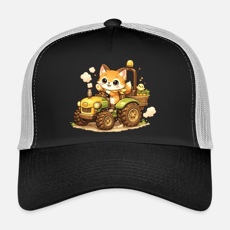 Fuchs auf dem Traktor Trucker Cap