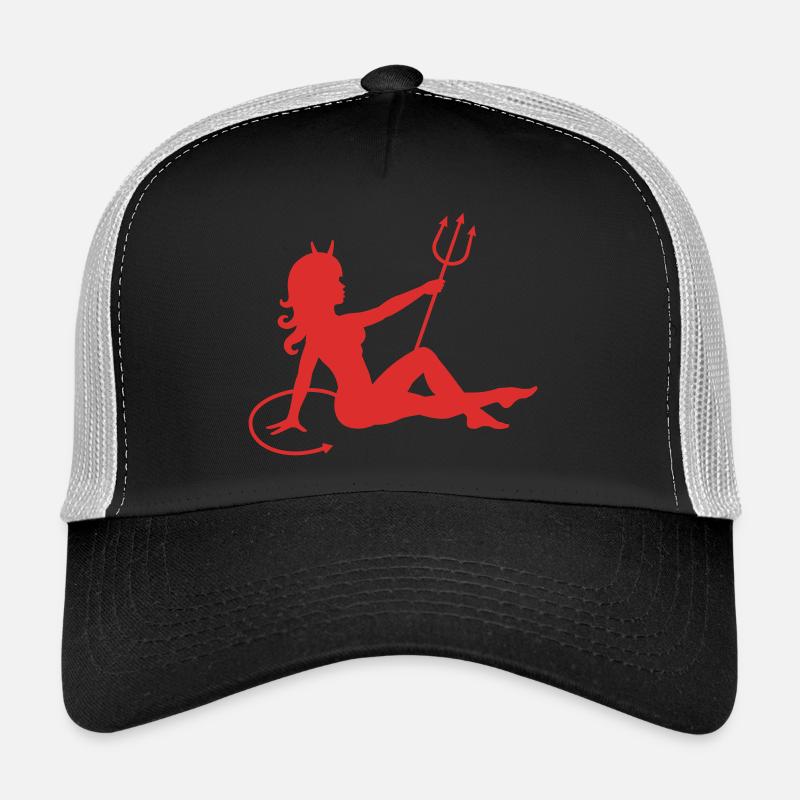 Erotisch Teufel Mädchen Trucker Cap